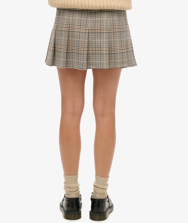Lågmidjad plisserad minikjol Lågmidjad plisserad minikjol