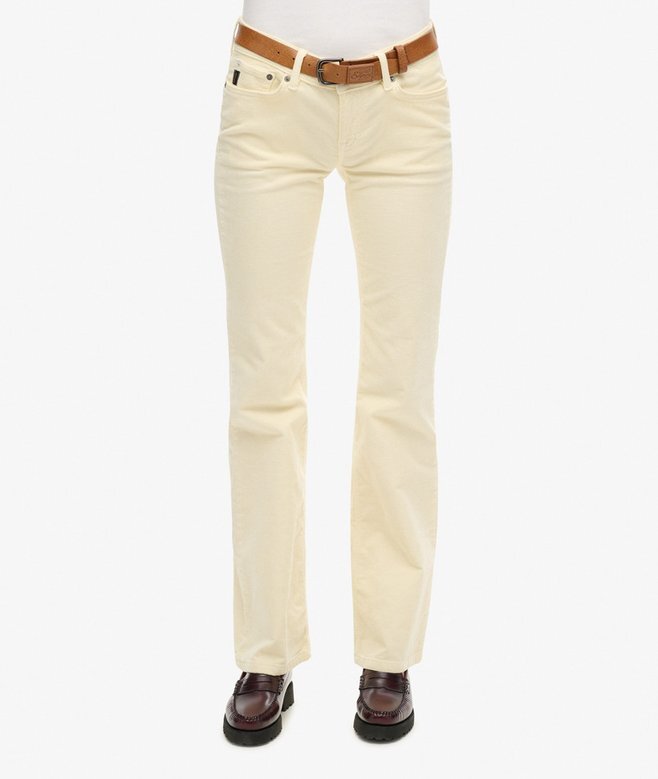 Lågmidjade flare-Jeans i corduroy Lågmidjade flare-Jeans i corduroy