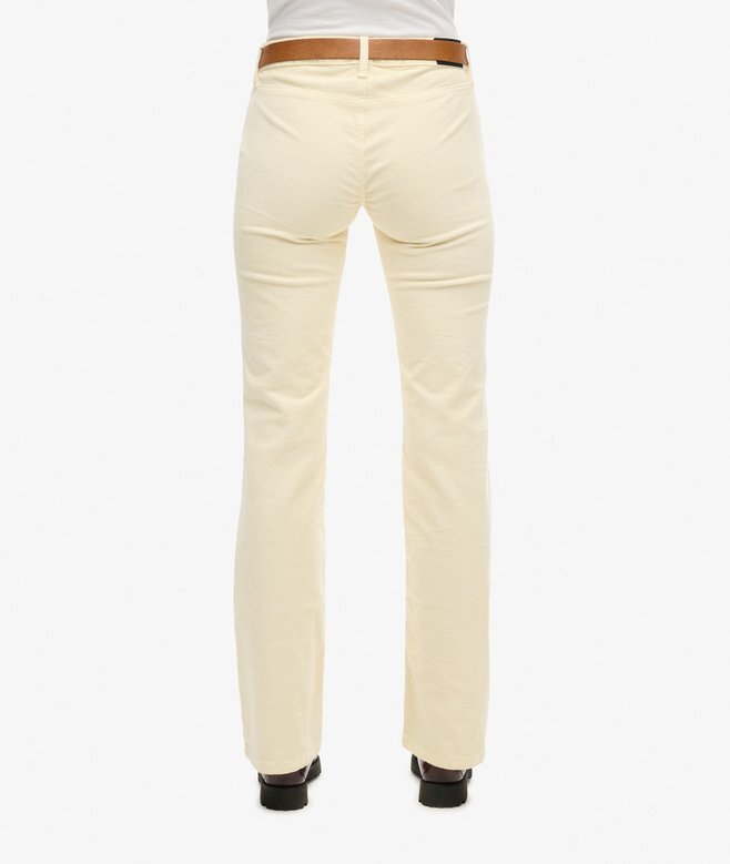 Lågmidjade flare-Jeans i corduroy Lågmidjade flare-Jeans i corduroy