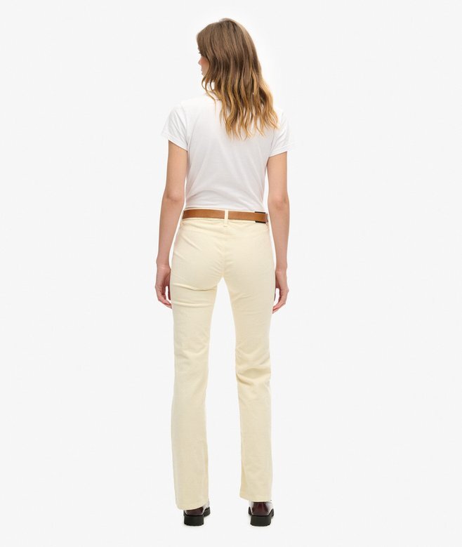 Lågmidjade flare-Jeans i corduroy Lågmidjade flare-Jeans i corduroy