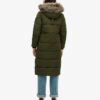 Lång Everest-kappa i fuskpäls