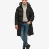 Lång Hooded Puffer kapp