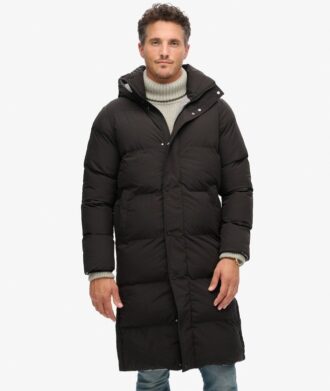 Lång Hooded Puffer kapp