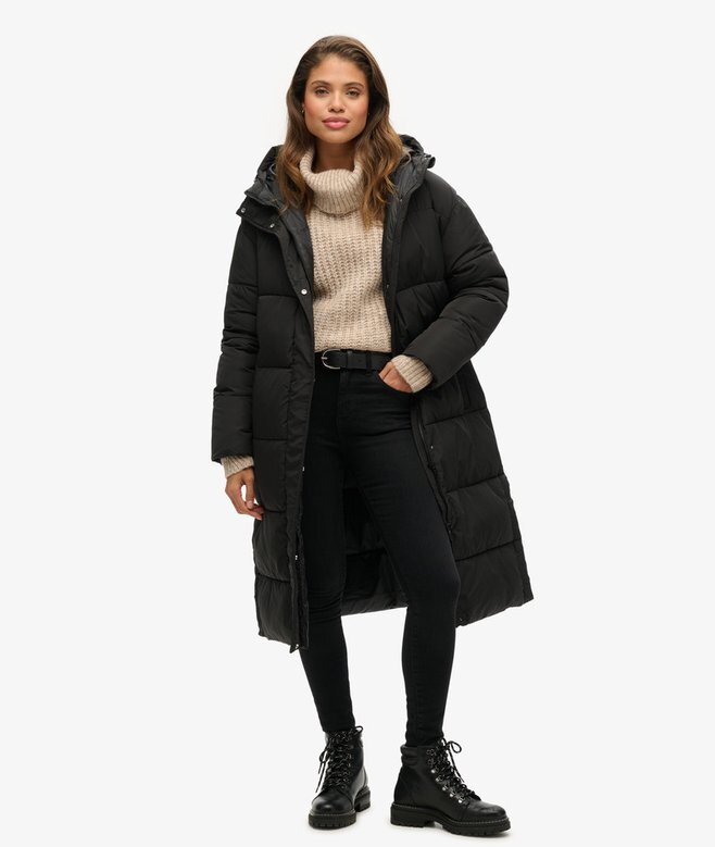 Lång Puffer-kappa Lång Puffer-kappa