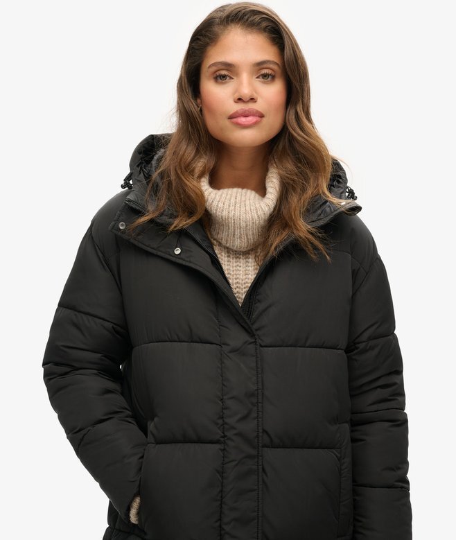 Lång Puffer-kappa Lång Puffer-kappa