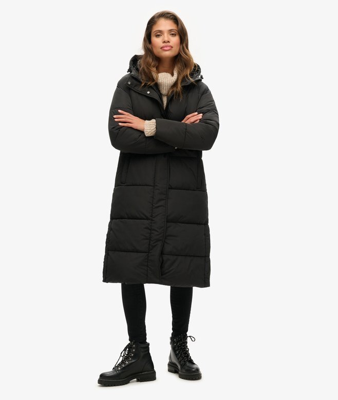 Lång Puffer-kappa Lång Puffer-kappa
