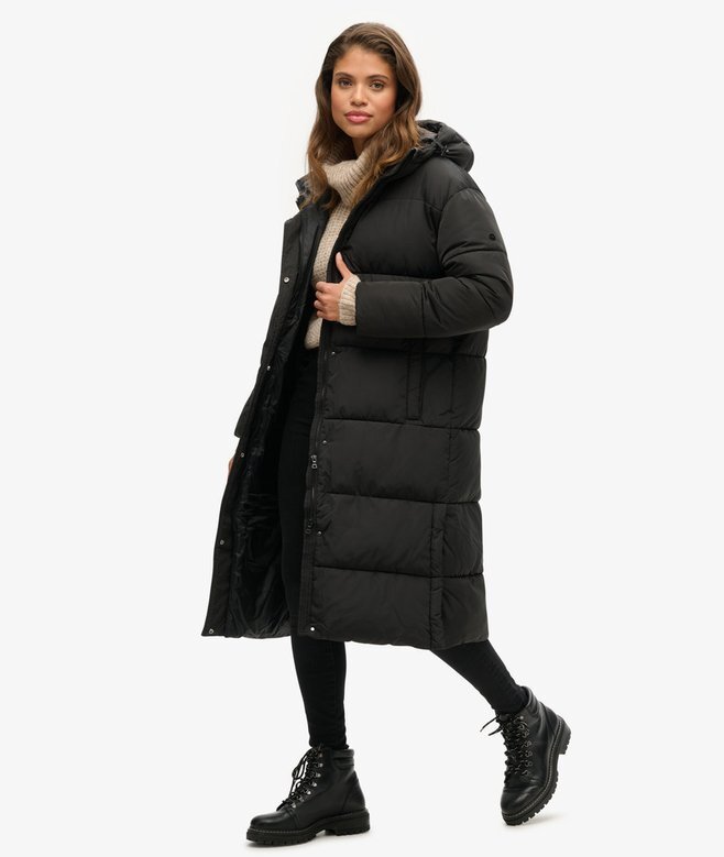 Lång Puffer-kappa Lång Puffer-kappa