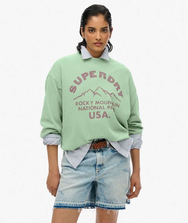 Lo-Fi Outdoor Mono Loose Crew Sweatshirt Lo-Fi Outdoor Mono Loose Crew Sweatshirt