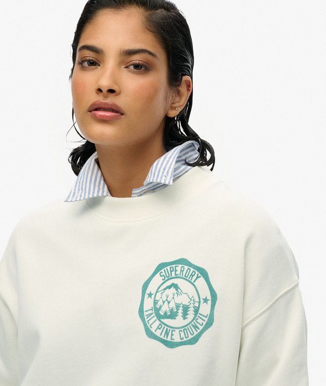 Lo-Fi Outdoor Mono Loose Crew Sweatshirt Lo-Fi Outdoor Mono Loose Crew Sweatshirt