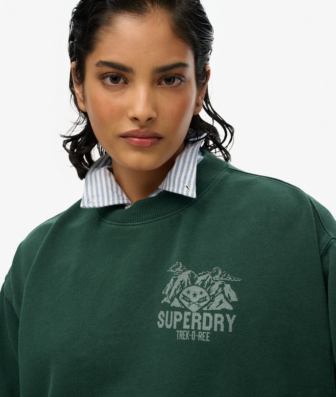 Lo-Fi Outdoor Mono Loose Crew Sweatshirt Lo-Fi Outdoor Mono Loose Crew Sweatshirt