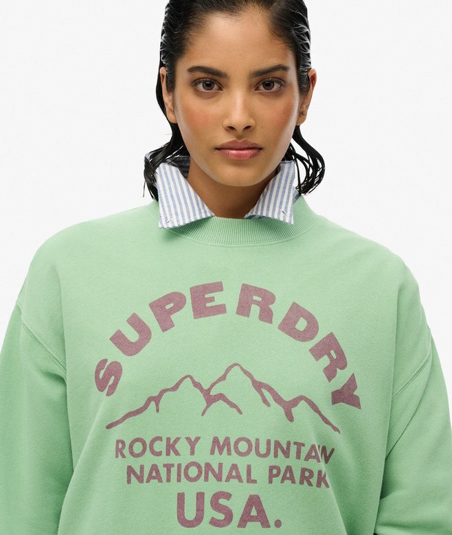 Lo-Fi Outdoor Mono Loose Crew Sweatshirt Lo-Fi Outdoor Mono Loose Crew Sweatshirt