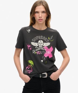 Lo-Fi Punk Poster Relaxed T-shirt