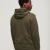 Löst sittande hoodie med mikro-logotyp Löst sittande hoodie med mikro-logotyp