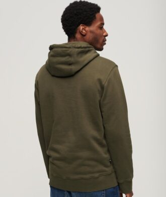 Löst sittande hoodie med mikro-logotyp Löst sittande hoodie med mikro-logotyp
