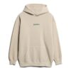 Löst sittande hoodie med mikro-logotyp