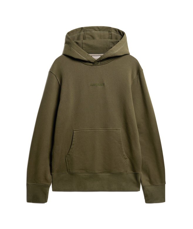 Löst sittande hoodie med mikro-logotyp Löst sittande hoodie med mikro-logotyp