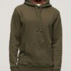 Löst sittande hoodie med mikro-logotyp Löst sittande hoodie med mikro-logotyp