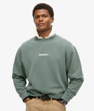 Löst sittande Sweatshirt med mikro-logotyp