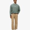 Löst sittande Sweatshirt med mikro-logotyp Löst sittande Sweatshirt med mikro-logotyp