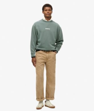 Löst sittande Sweatshirt med mikro-logotyp