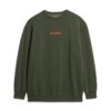 Löst sittande Sweatshirt med mikro-logotyp Löst sittande Sweatshirt med mikro-logotyp