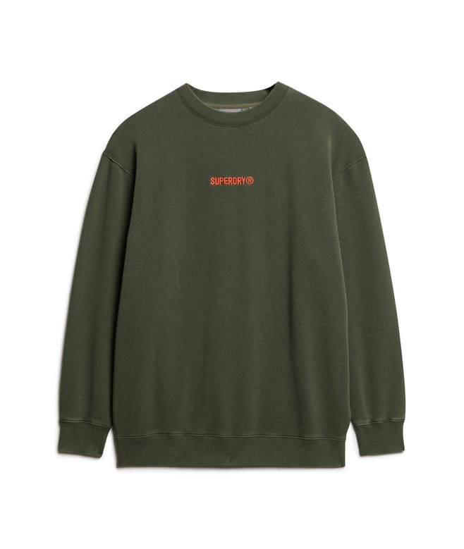 Löst sittande Sweatshirt med mikro-logotyp Löst sittande Sweatshirt med mikro-logotyp