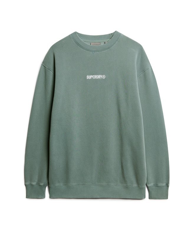 Löst sittande Sweatshirt med mikro-logotyp Löst sittande Sweatshirt med mikro-logotyp