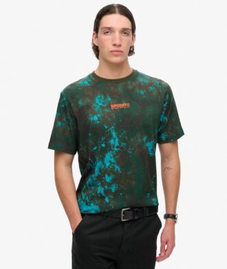 Löst sittande T-shirt med Utility Camo-tryck