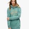 Luxe Metallic Logo Hooded Klänning Luxe Metallic Logo Hooded Klänning