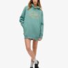 Luxe Metallic Logo Hooded Klänning Luxe Metallic Logo Hooded Klänning