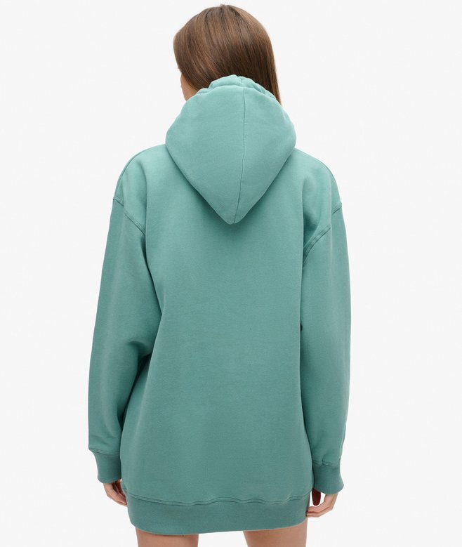 Luxe Metallic Logo Hooded Klänning Luxe Metallic Logo Hooded Klänning