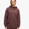 Luxe Metallic Logo Hoodie Klänning