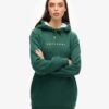 Luxe Metallic Logo Hoodie Klänning Luxe Metallic Logo Hoodie Klänning