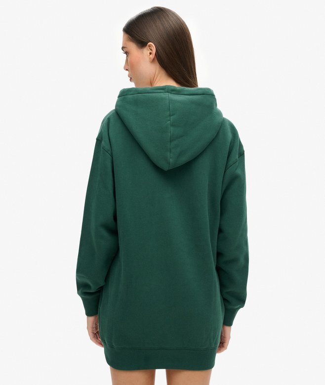 Luxe Metallic Logo Hoodie Klänning Luxe Metallic Logo Hoodie Klänning