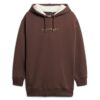 Luxe Metallic Logo Hoodie Klänning
