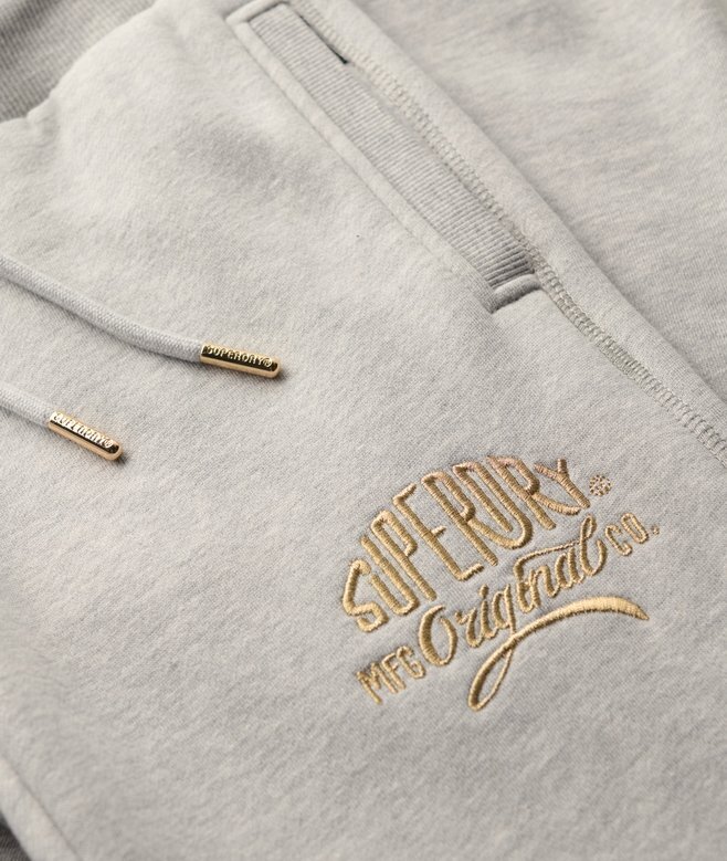Luxe Metallic Logo Slim Joggerbyxor Luxe Metallic Logo Slim Joggerbyxor