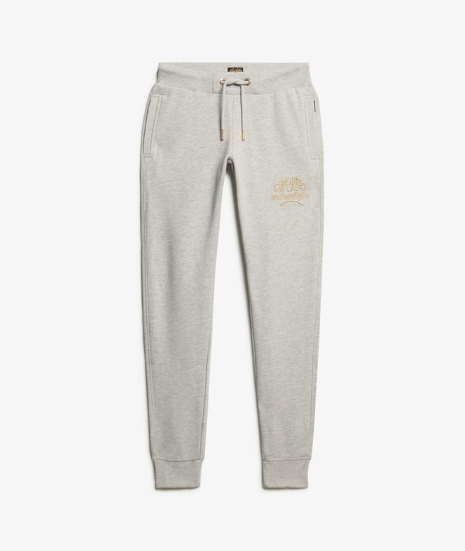 Luxe Metallic Logo Slim Joggerbyxor Luxe Metallic Logo Slim Joggerbyxor