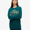 Luxe Metallic Logo Sweat Klänning