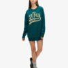 Luxe Metallic Logo Sweat Klänning