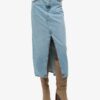 Maxikjol i denim med slits Maxikjol i denim med slits