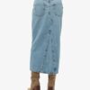 Maxikjol i denim med slits Maxikjol i denim med slits