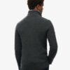 Merino-tröja med halv dragkedja