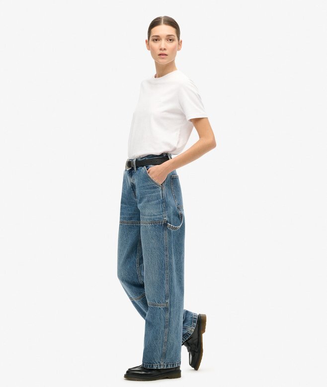 Mid Rise Denim Carpenter Jeans Mid Rise Denim Carpenter Jeans