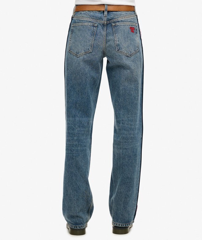 Midjehög jeans med vida ben Midjehög jeans med vida ben