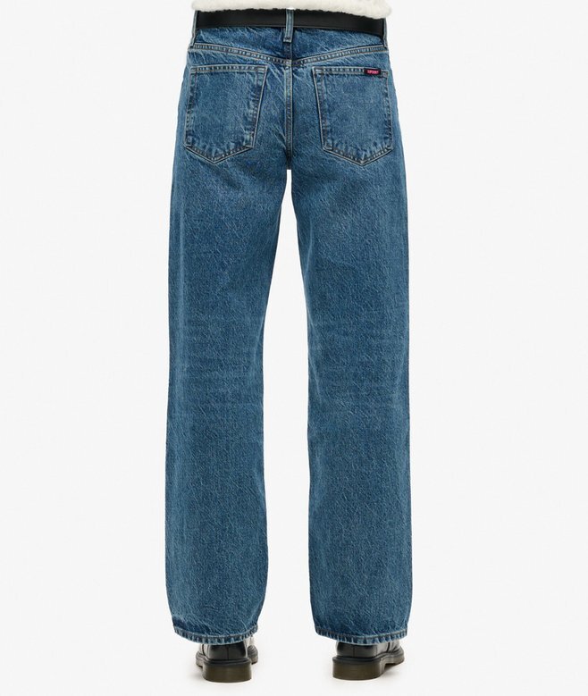 Midjehög jeans med vida ben Midjehög jeans med vida ben