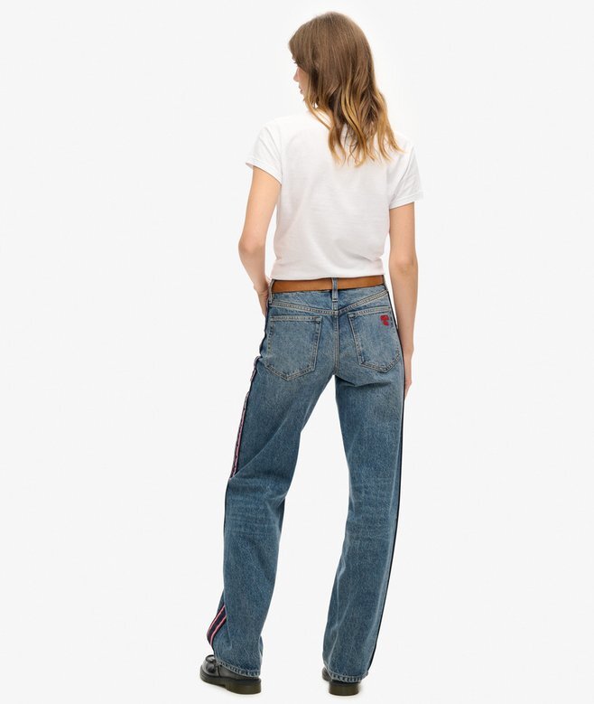 Midjehög jeans med vida ben Midjehög jeans med vida ben