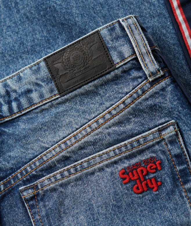 Midjehög jeans med vida ben Midjehög jeans med vida ben