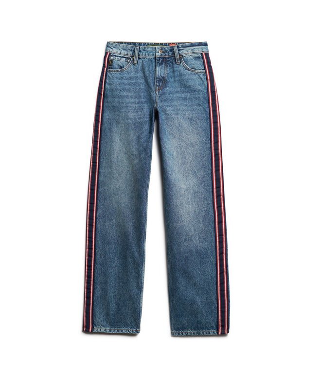 Midjehög jeans med vida ben Midjehög jeans med vida ben