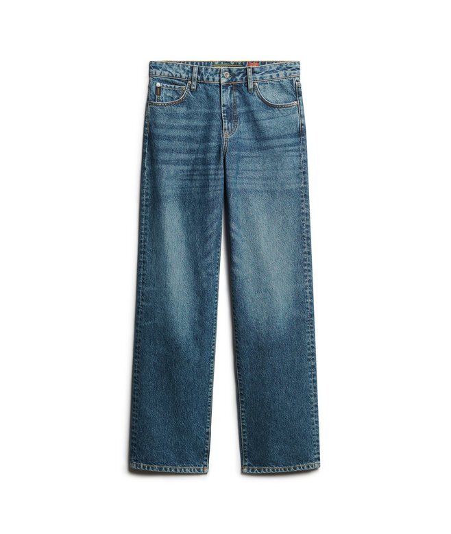 Midjehög jeans med vida ben Midjehög jeans med vida ben