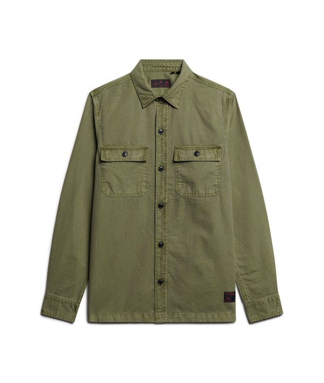 Militärisk långärmad overshirt Militärisk långärmad overshirt